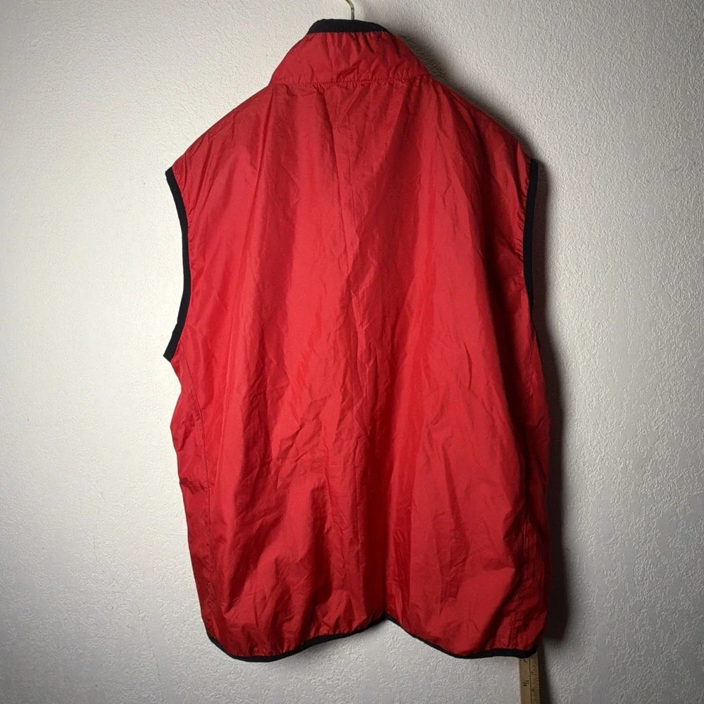 Nike Vintage Red Windbreaker Vest XXL Full Zip Lightweight Swoosh Y2K Mens